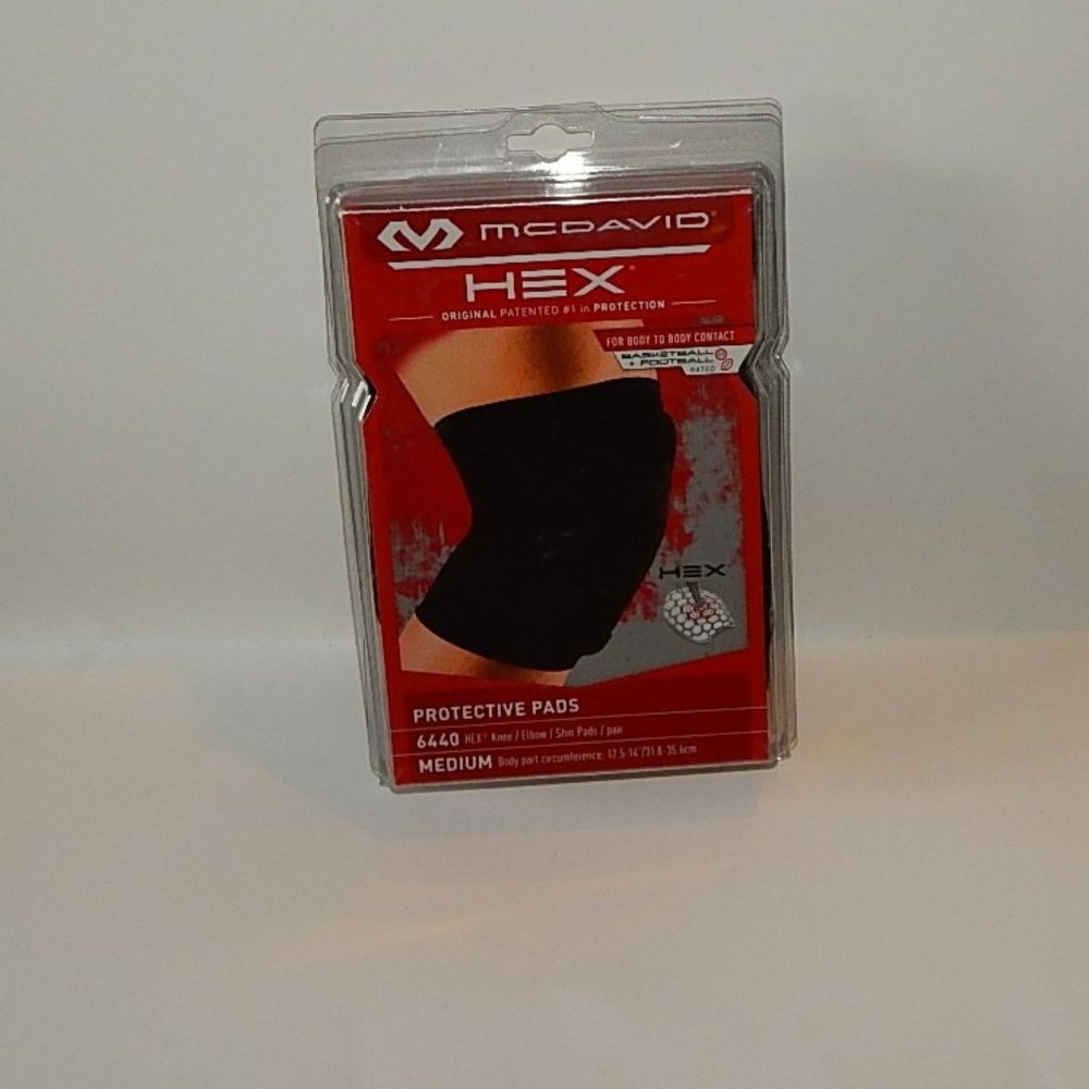 NIB McDavid - M - HEX 6440 Pair Protective Knee Elbow Shin Pads